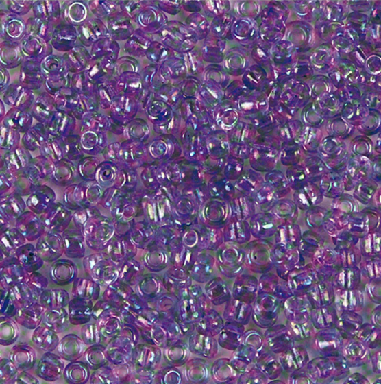 Rocailles Perlen 4mm, regenbogen-lila